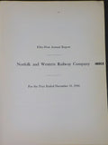 Norfolk and Western Railway Annual Report 51st Year ended December 31 1946  MAP