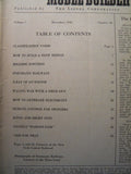 Model Builder 1943 December Lionel Magazine Skew bridge Classification Yards