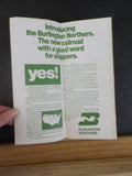 Burlington Northern public Timetable 1970 April 26