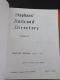 Stephans Railroad Directory  Railroad / Railfan Index 1929-1987 RR RF set 2 bks