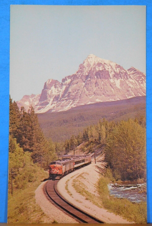 Postcard Canadian National Railways Continental Near Mt. Fitzwilliam 1963 5 X 9