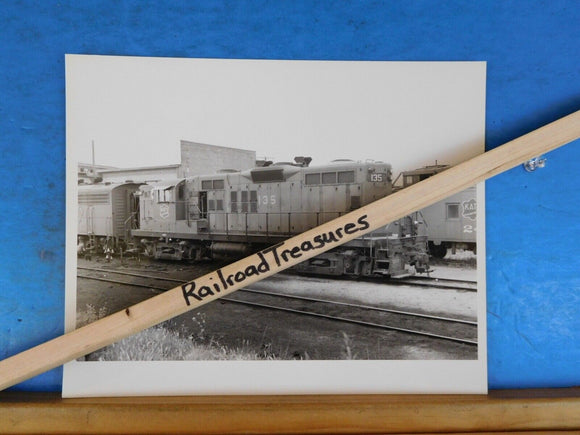Photo M-K-T Railway Locomotive #135 8 X 10 B&W Katy Fort Worth TX 1964