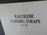 Racolene Cabling Straps No. 611 1957 July