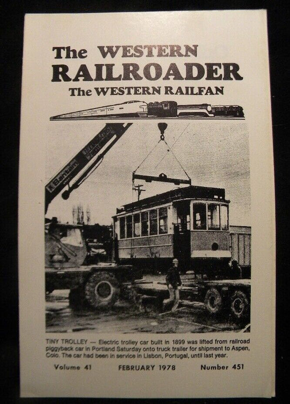 Western Railroader #451 Municipal Railway, Amtrak news notes, Rail abandonment,