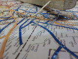 Map Railroads in the United States Eastern & Central   FOLDED
