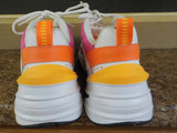 Nike Tekno womens sneakers A03108-104 Size 9 White, Hot Pink & Neon Orange