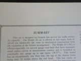 Edwards Gasoline Rail Cars Model 10  Spiral Bound 1970 28 pages