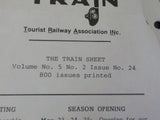 Western Pacific Feather River Rail Society The Train Sheet #24 1987 Proposed Oro