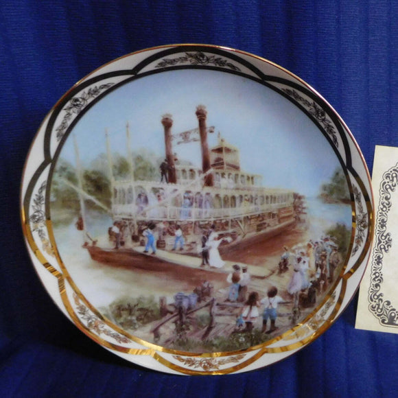 Plate Turn of the Century Riverboat Honeymoon by Rusty Money