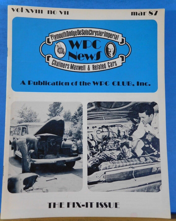 WPC News 1987 March     The Fix-it Issue