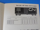 CN Freight Equipment Catalogue Canadian National 1966?