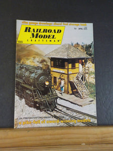 Railroad Model Craftsman Magazine 1975 April  RMC Slim gauge drawings Diesel fue