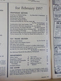Railroad Model Craftsman Magazine 1957 February RMC Creating A Hillside Setting