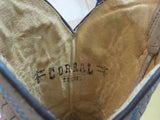 Corral Teen Boots size 4 1/2T Stk #1031 Angel Wings Hearts Embroidered Western C