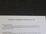 Chicago and Western Indiana Railroad Company Annual Report 1985