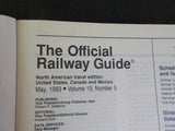 Official Railway Guide 1993 May North American Travel Edition