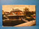 Postcard PRR Depot Millersburg PA Pennsylvania Railroad Station Postmarked 1911?