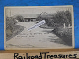 Postcard Approach to Station from Electric Park to Whitman