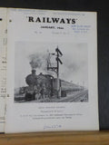 Railways #45 1944 January Vol 5 #45 The Pictorial Railway Journal Styal Branch L
