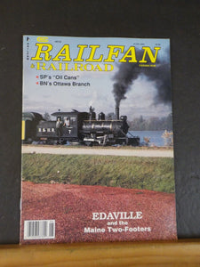 Railfan & Railroad Magazine 1992 June Edaville and the Maine Two-Footers