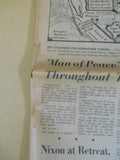 Newspaper The Evening Press 1969 March 29 Binghamton NY Eisenhower Death