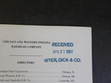 Chicago and Western Indiana Railroad Company Annual Report 1980