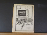 Railroad Trainman Magazine, The 1920 July  Coca-Cola Ad   Damaged