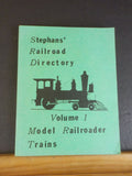 Stephans Railroad Directory Volume 1 Model Railroader Trains Index THru 1985