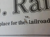 US Rail News 1983 August Our 1st Year Marketplace for the Railroad Industry & Ho