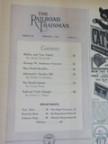 Railroad Trainman Magazine, the 1947 February   Track Gauges    No Cover