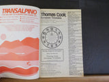 Thomas Cook European Timetable 1988 November Railway and shipping services throu