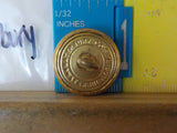 Button SP Southern Pacific? Waterbury Gold in color  Large