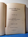 Alabama Public Service Commission Reports Vol 36 1925 Hard Cover 403 Pages