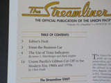 UP The Streamliner Volume 32 #1 Union Pacific Historical Society Train Indicator