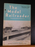 Model Railroader Magazine 1936 December  INDEX  2 hole punched Loose cover