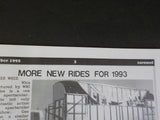 Carousel Vol 26 #11 November 1992 More New Rides for 1993 Scratch Building A Sky