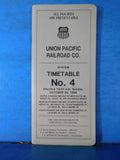 Union Pacific Employee Timetable #4 System 1994