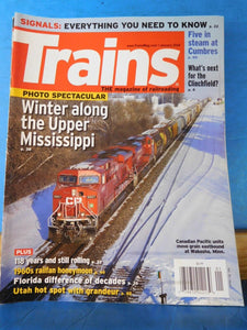 Trains Magazine 2016 January Winter along the Upper Mississippi Signals