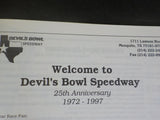 Outlaw series 1997 Souvenir Racing Program 25th Anniversary Devil’s Bowl Speedwa