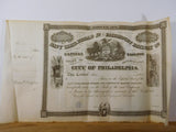 Stock Certificate Navy Yard Broad St. and Fairmount Railway Co. BLANK $500,000