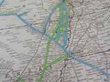 Map Railroads in the United States Western States   FOLDED