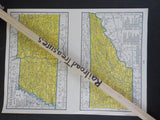 Map South Dakota Tennessee Alabama showing railroads