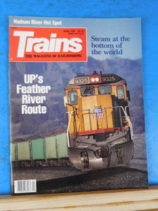 Trains Magazine 1991 April UP Feather River Route Hudson River hot spot