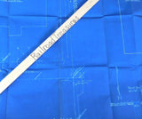 Blueprint Peoria & Pekin Union Ry Lot of 4 Plot plan including new building