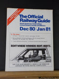 Official Railway Guide 1980 Dec / Jan 81 North American travel edition