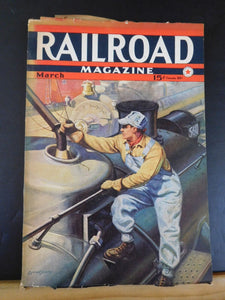 Railroad Magazine 1942 March T&NO Section car Gandy dancer