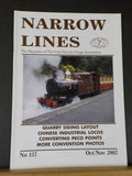 Narrow Lines Magazine #137 2002 Oct/Nov Quarry Siding Layout Chinese Industrial