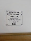 Shay Repair Parts 1921 Catalog REPRINT