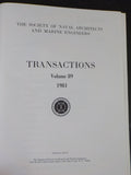 Society of Naval Architects and Marine engineers Transactions Vol 89 1981