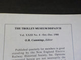 Trolley Museum Dispatch 1980 October-December Vol XXIII No 4 Seashore
